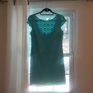 Lilly Pulitzer Turquiose Embroidered Dress